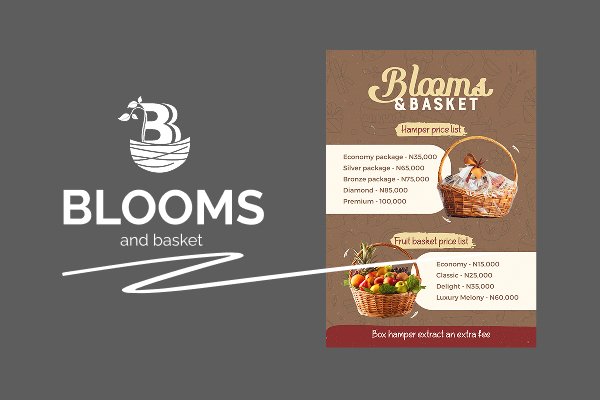 Discover the art of gifting with Blooms and Basket. Our creative agency delivered this amazing design for a client.
